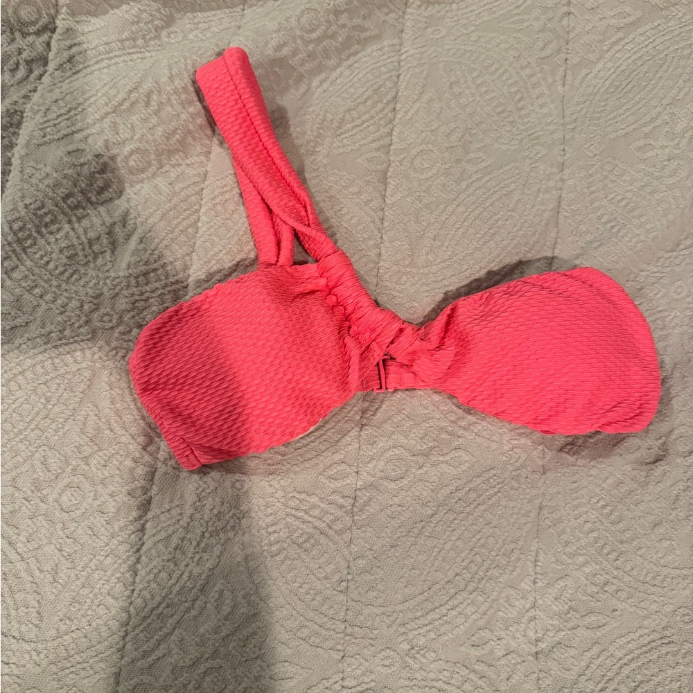 Bright pink aerie bikini top!!